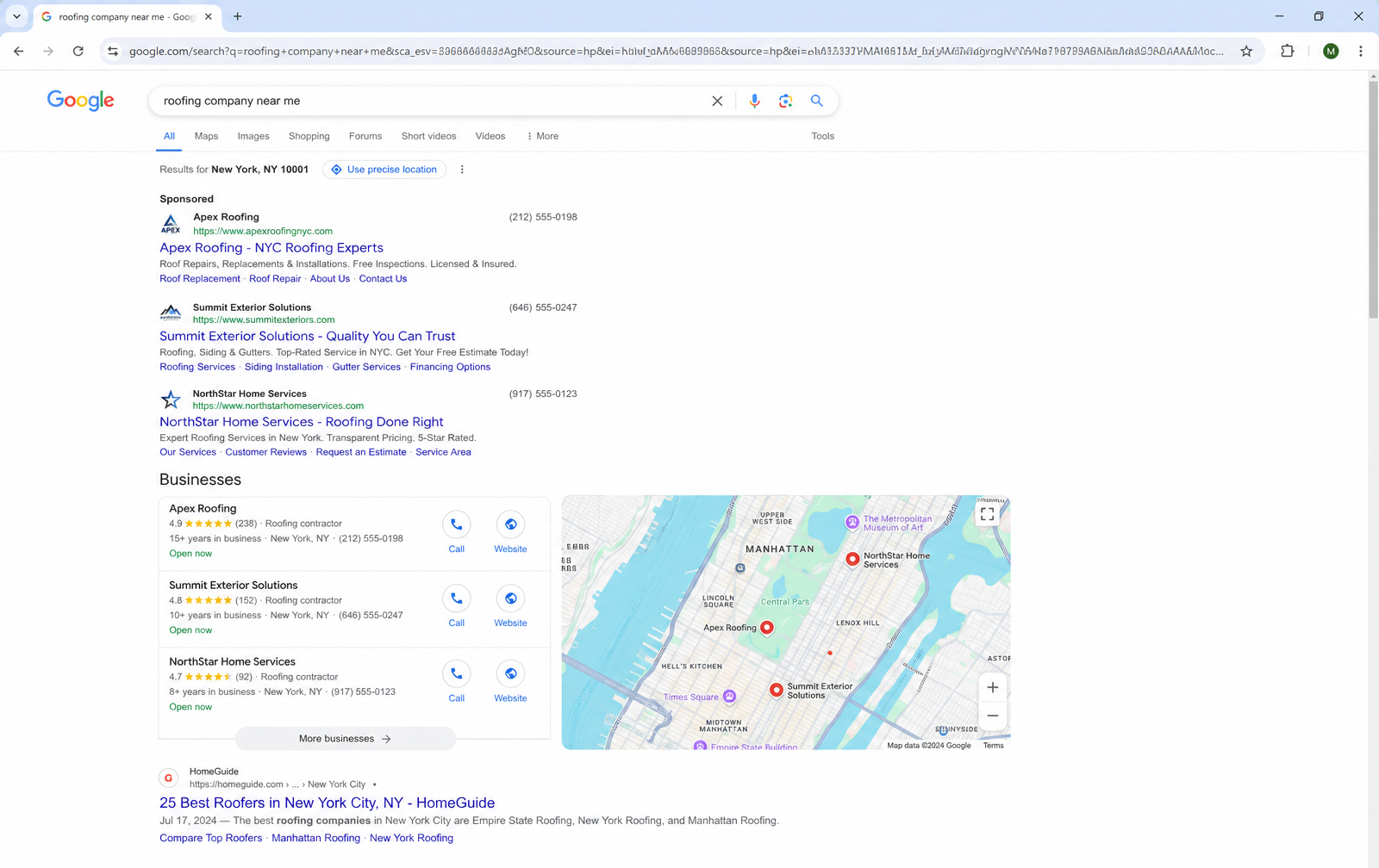 Google · Roofing